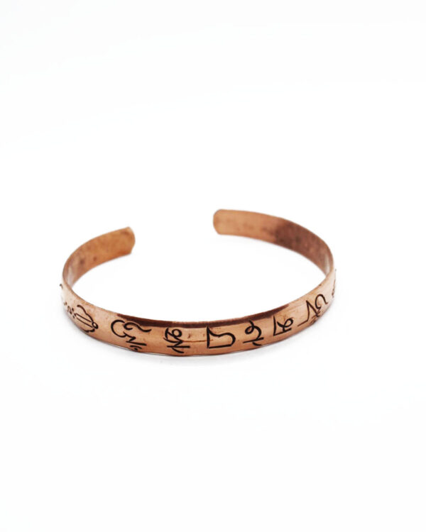 Brazalete cobre OM MANI PADME HUM