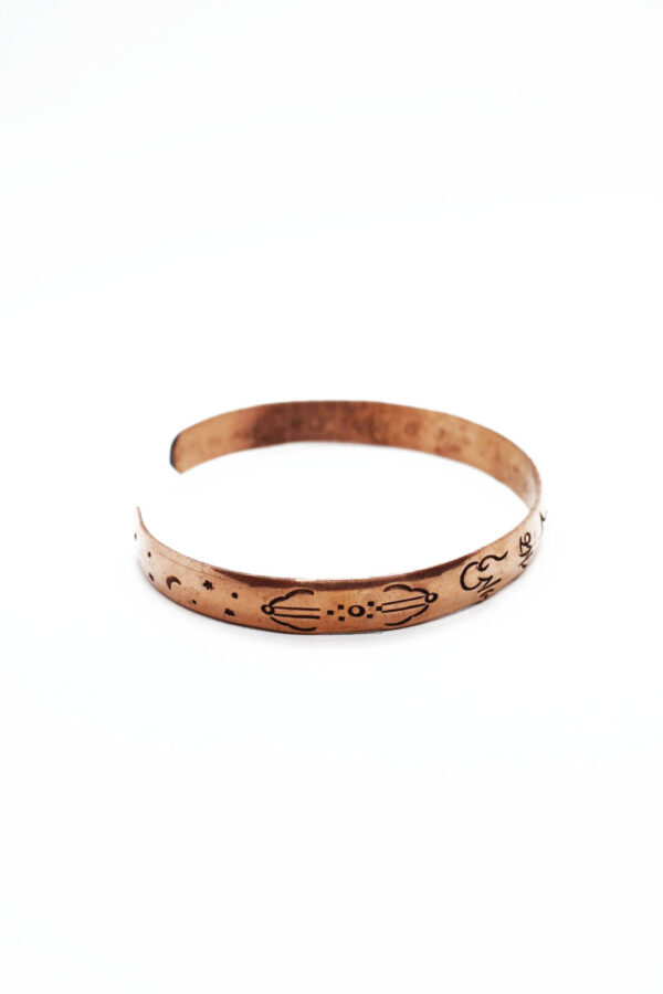 Brazalete cobre OM MANI PADME HUM - Imagen 3