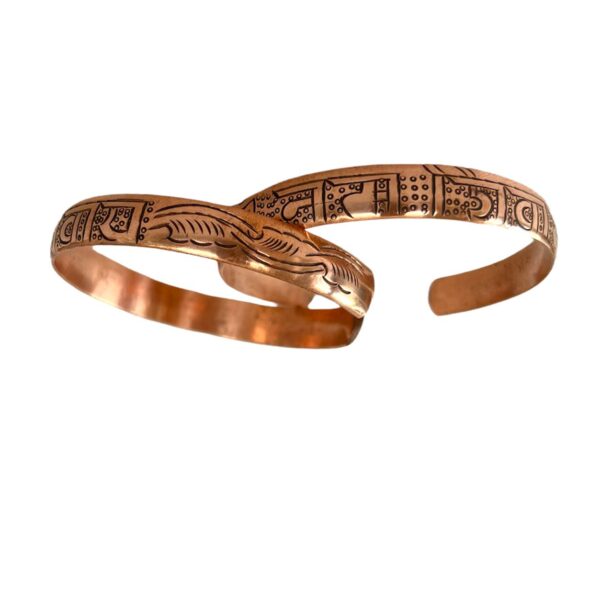 Pulsera brazalete cobre OM Namah Shivaya - Imagen 2