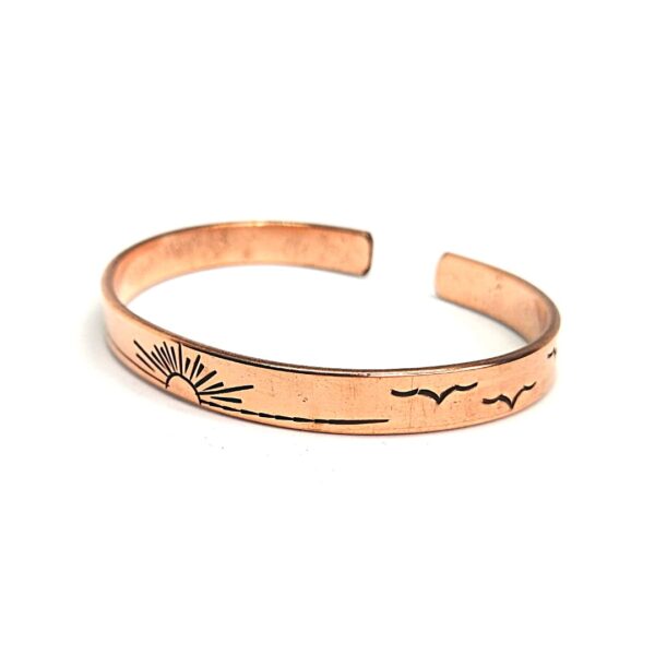 Pulsera brazalete cobre Amanecer - Imagen 3